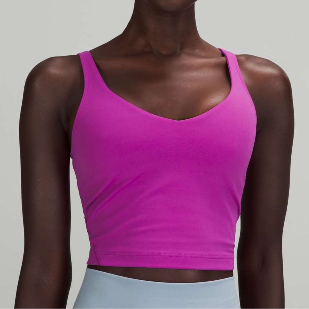 Lululemon Align Cropped Tank Top Vivid Plum Women Size 6